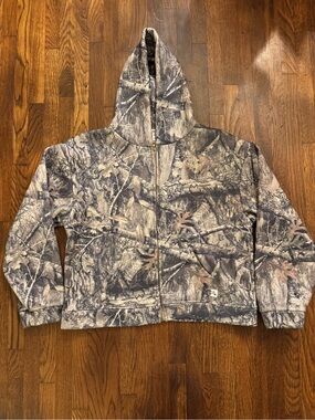 Akimbo Realtree zip lined hoodie jacket size XL